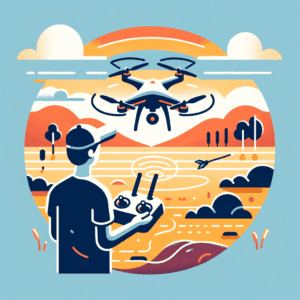 nauka obsługi drona, początkujący pilot drona, zdalne sterowanie dronem, praktyka latania dronem